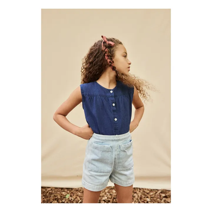 Short Odile | Denim clair- Image produit n°1
