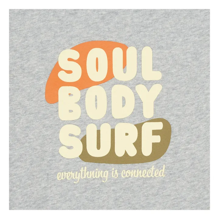 Sweat Manche Courte Coton Bio | Gris- Image produit n°3