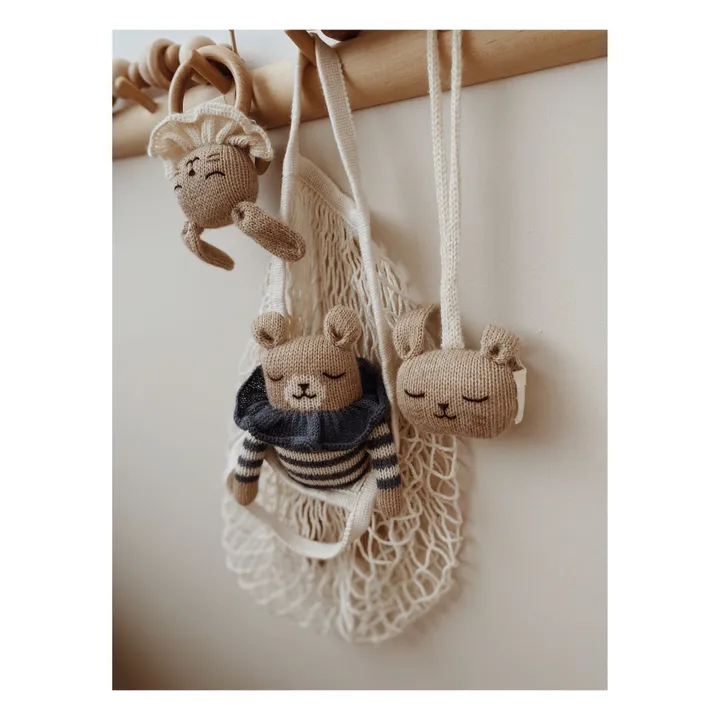 Rabbit Hanging Rattle | Beige- Product image n°3