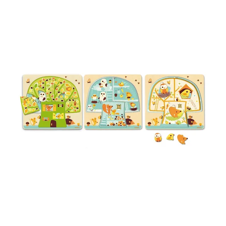 Puzzle 3 niveles - Cabaña en los árboles- Imagen del producto n°3