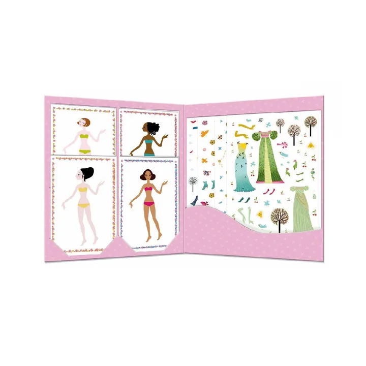 Kleid 4 Jahreszeiten - Sticker und Papierpuppen- Produktbild Nr. 1