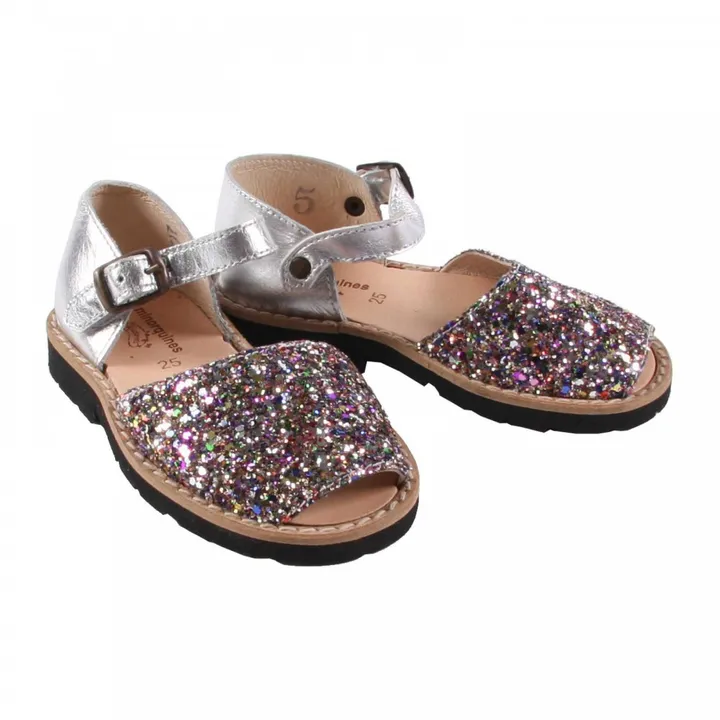 Glitter Frailera buckle sandals | Multicoloured- Product image n°1