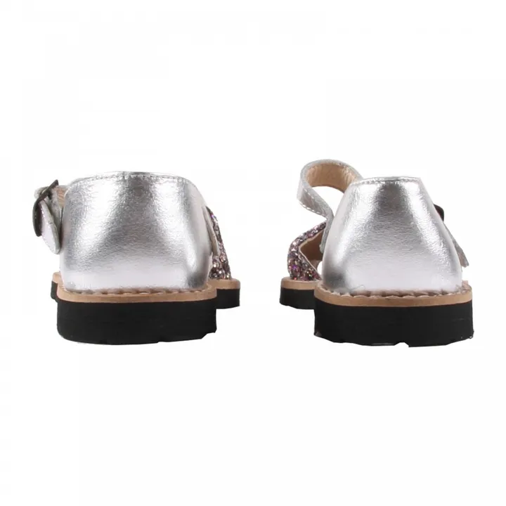 Glitter Frailera buckle sandals | Multicoloured- Product image n°3