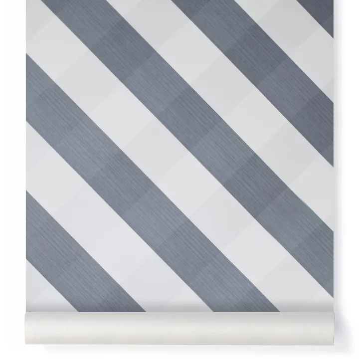 Ravissant Vichy Wallpaper | Grey blue- Product image n°0