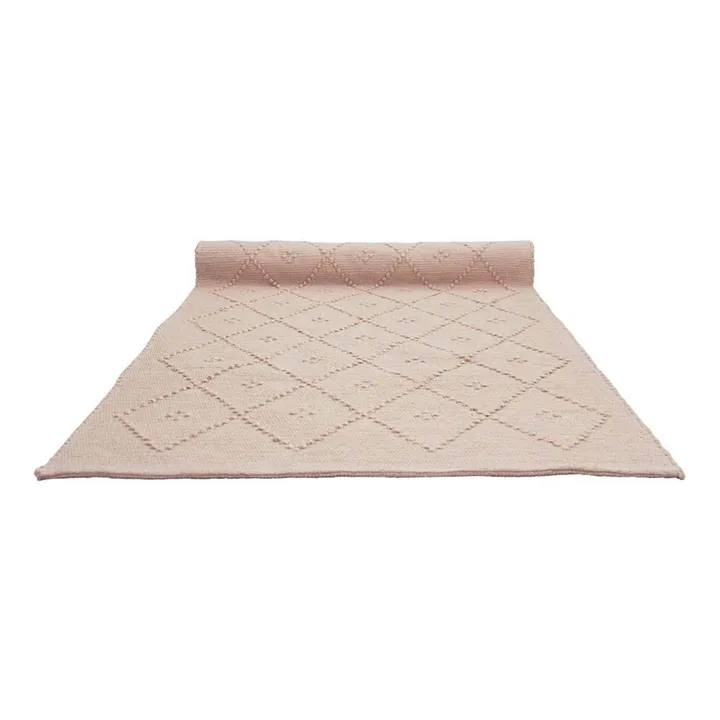 Teppich aus Wolle Diamond  | Mattrosa- Produktbild Nr. 0