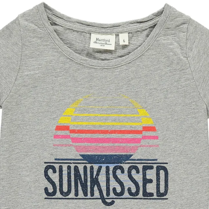 T-shirt Sunkissed | Grigio chiné- Immagine del prodotto n°1