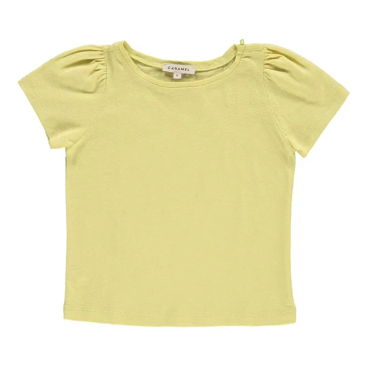 T-Shirt Coton Lin Spinach | Jaune citron- Image produit n°0