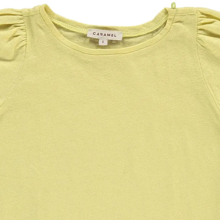 T-Shirt Coton Lin Spinach | Jaune citron- Image produit n°1