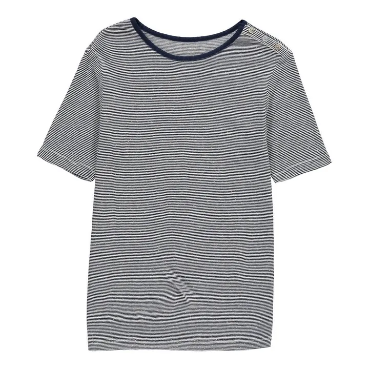T-shirt Righe | Blu marino- Immagine del prodotto n°0