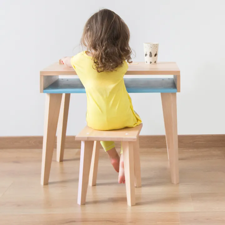 Bureau Trait d'union | Jaune pâle- Image produit n°1