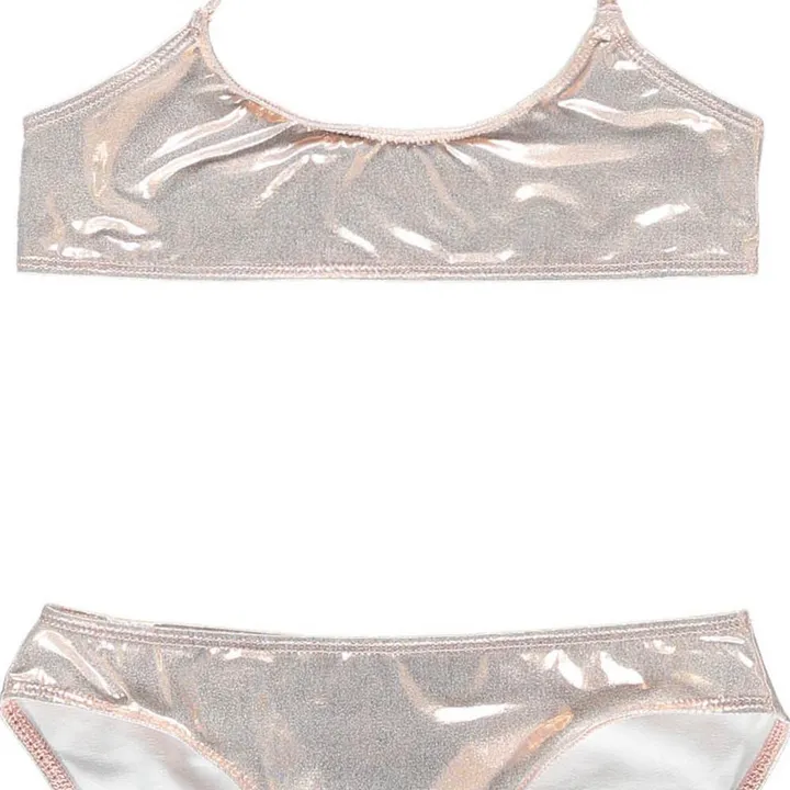 Rio Metallic Bikini | Copper red- Product image n°1