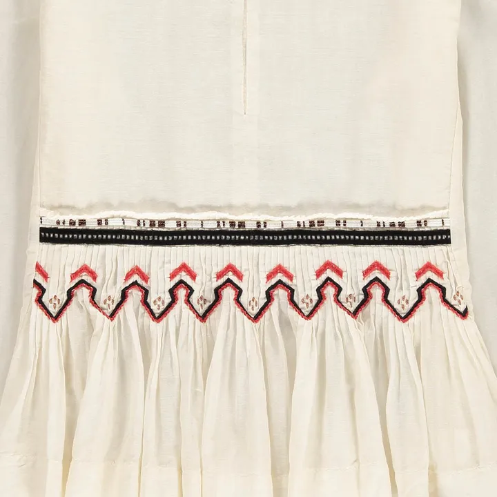 Cotton Embroidered Blouse | Ecru- Product image n°2