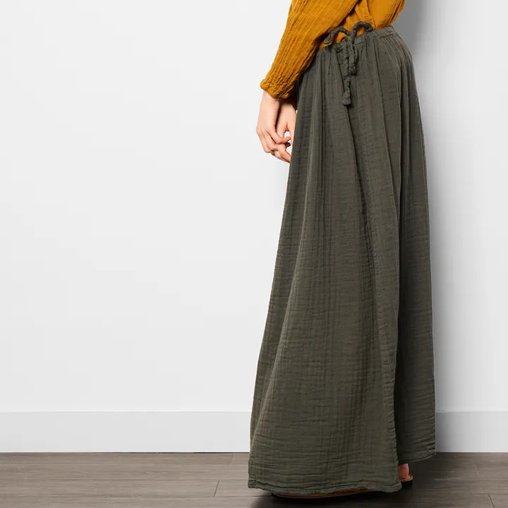 Ava Long Skirt  - Woman Collection  | Dark Grey S021- Product image n°3