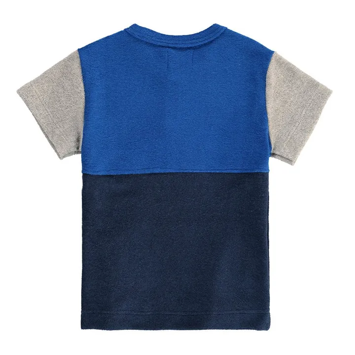 T-Shirt Eponge Bicolore Little Sunforest | Bleu- Image produit n°2