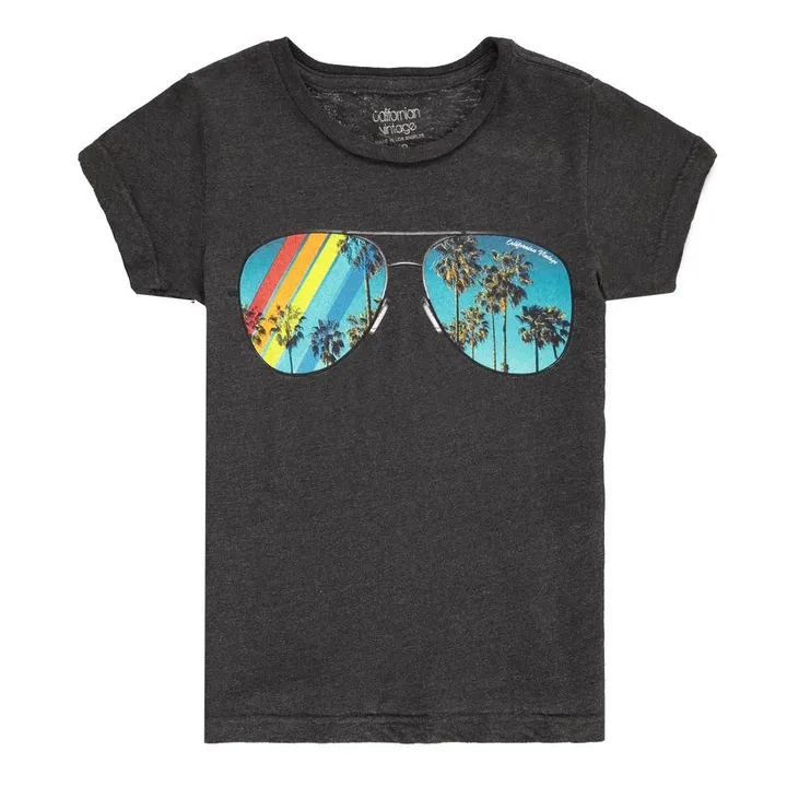 T-Shirt Sunglasses | Gris foncé- Image produit n°0