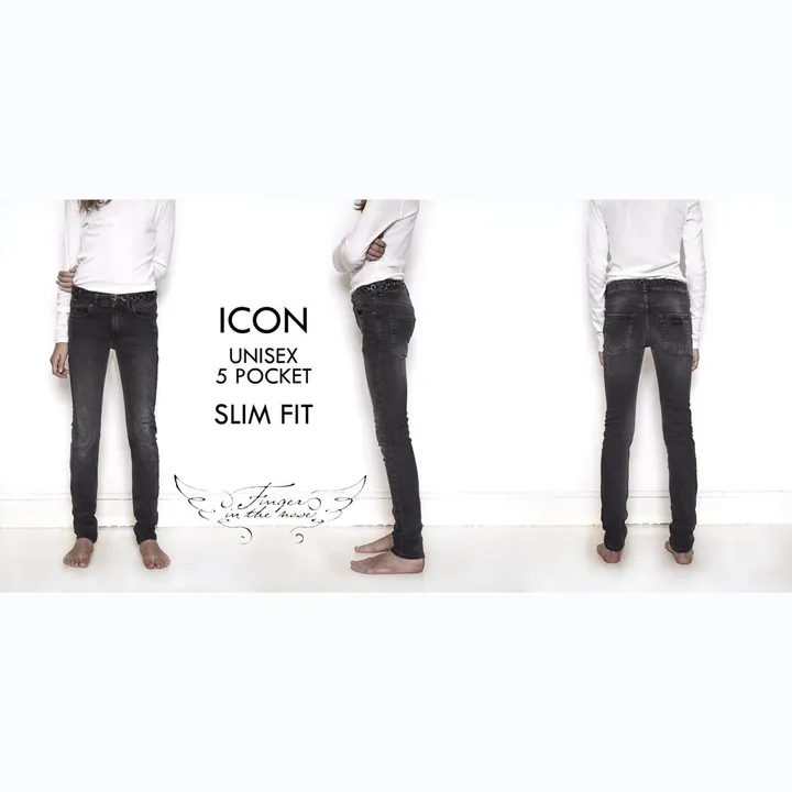 Icon Slim Jumper | Denim brut- Product image n°1