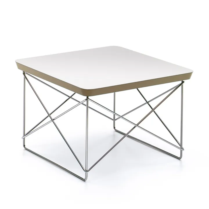 Table d'appoint Occasional LTR - Piétement chromé - Charles & Ray Eames | Blanc- Image produit n°0