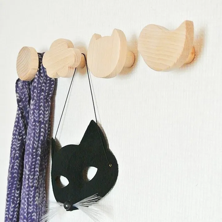 Patère oiseau en bois- Image produit n°1