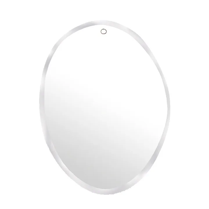 Miroir extra plat biseauté - forme aléatoire ovale 50x66 cm- Image produit n°0