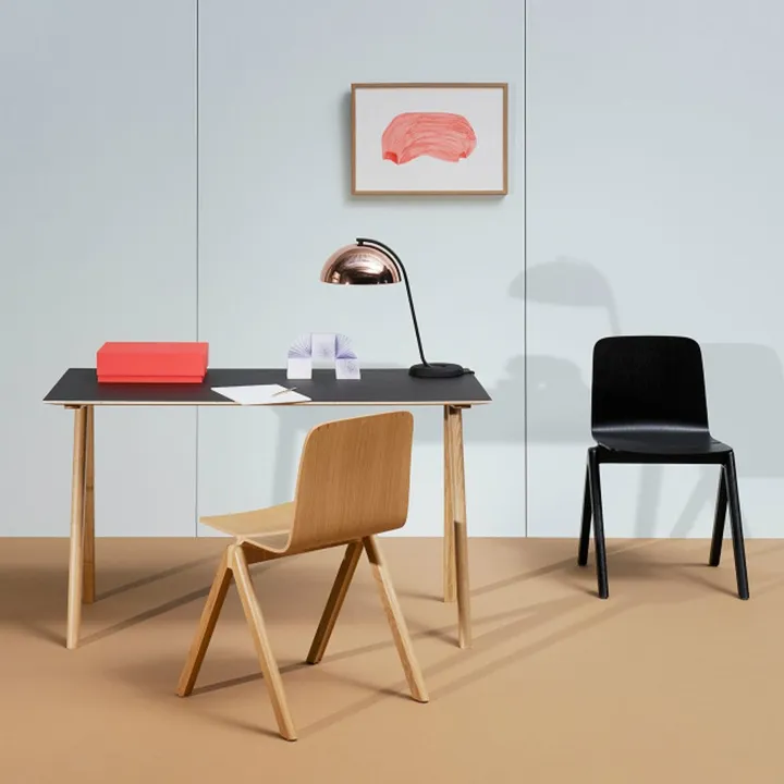 Escritorio CPH 90, roble, revestimiento gris, Ronan y Erwann Bouroullec | Gris- Imagen del producto n°1
