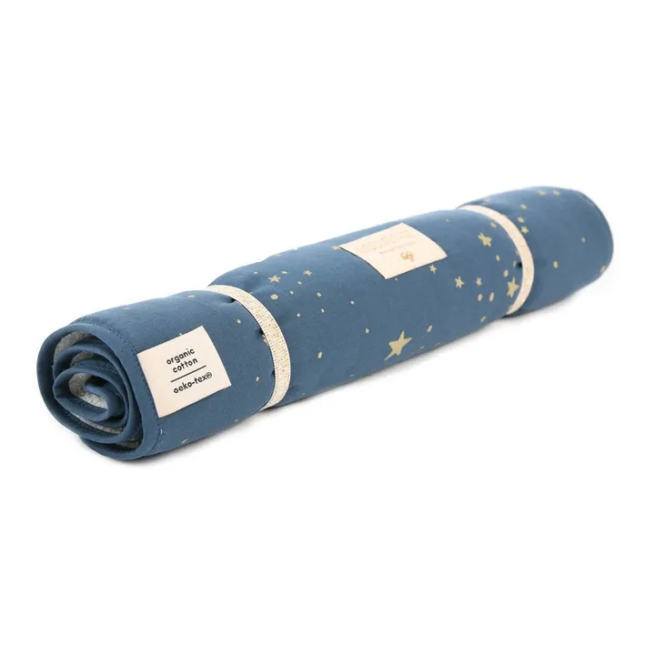 Matelas à langer Nomad Stella en coton bio | Bleu nuit- Image produit n°0