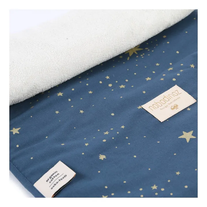 Matelas à langer Nomad Stella en coton bio | Bleu nuit- Image produit n°2
