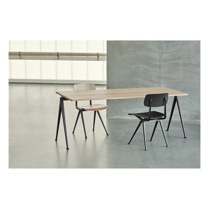 Chaise Result en chêne teinté - Réedition Friso Kramer & Wim Rietveld | Noir- Image produit n°3