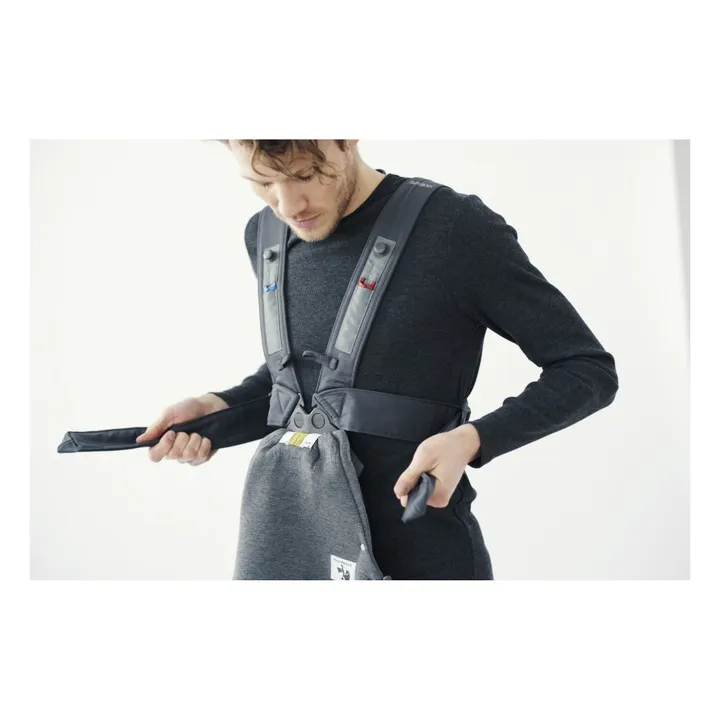 Porte-bébé mini en jersey 3D | Gris foncé- Image produit n°3