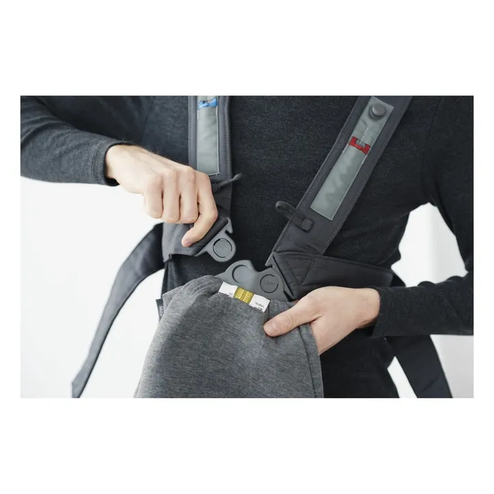 Porte-bébé mini en jersey 3D | Gris foncé- Image produit n°5