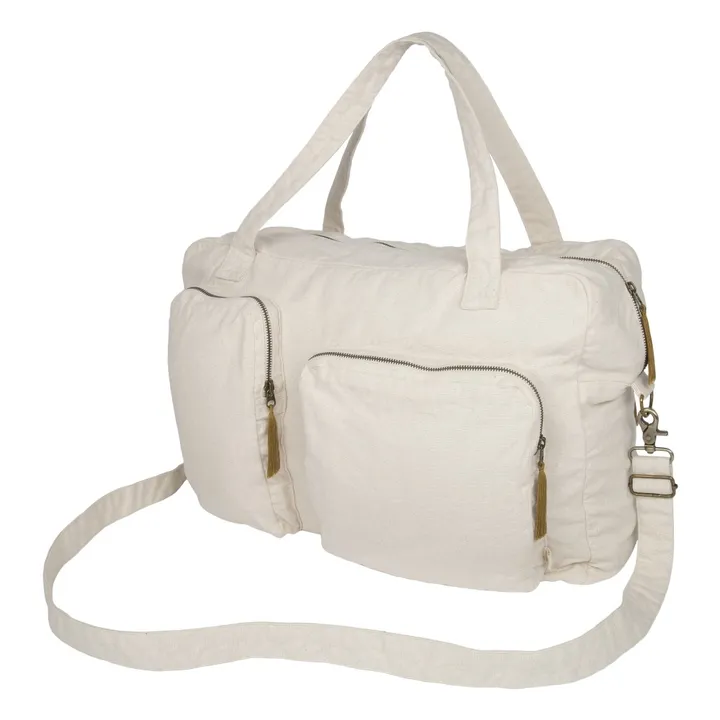 Organic Cotton Weekend Bag | Natural S000- Product image n°0