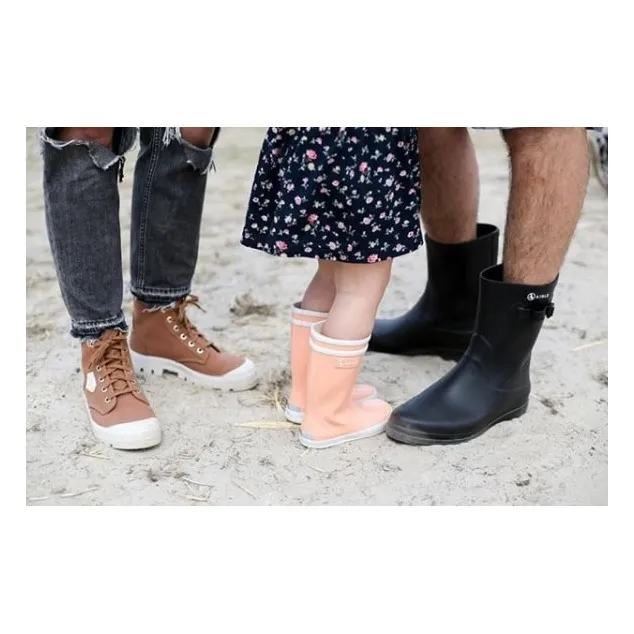 Bottes de Pluie Baby Flac | Rose pâle- Image produit n°1