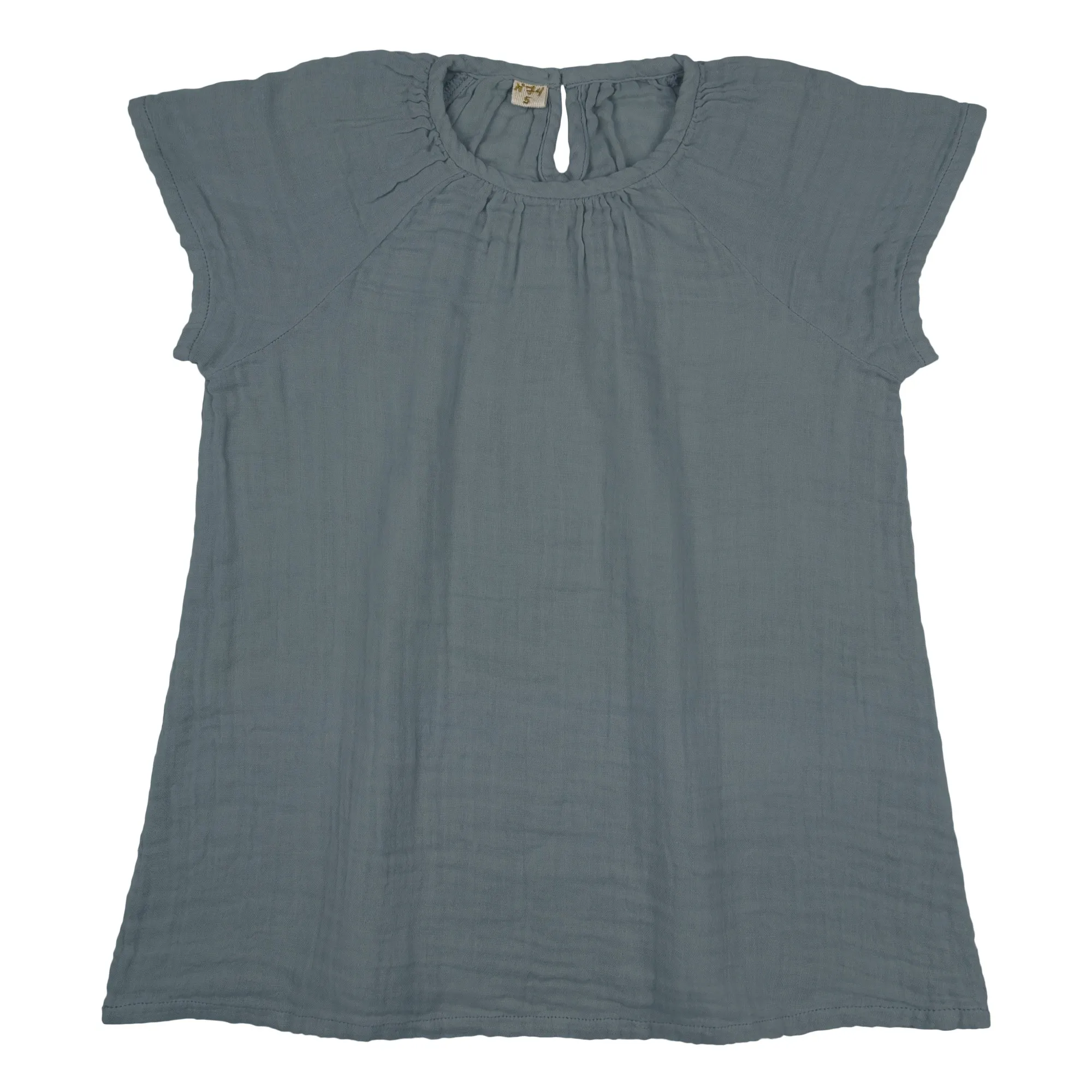 Clara organic cotton dress | Ice Blue S032- Product image n°0