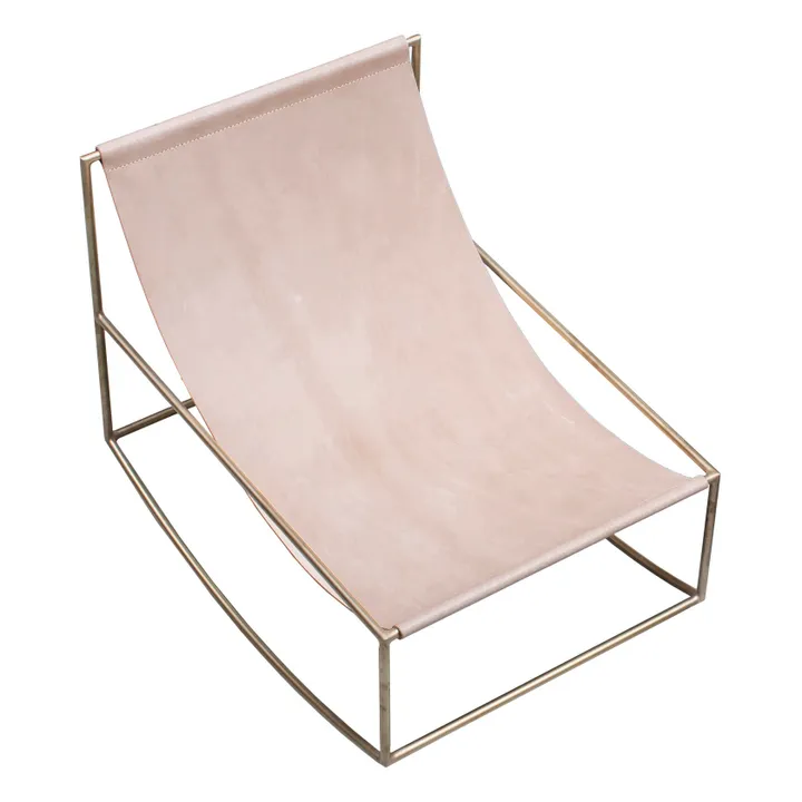 Fauteuil en cuir Rocking Chair- Image produit n°0