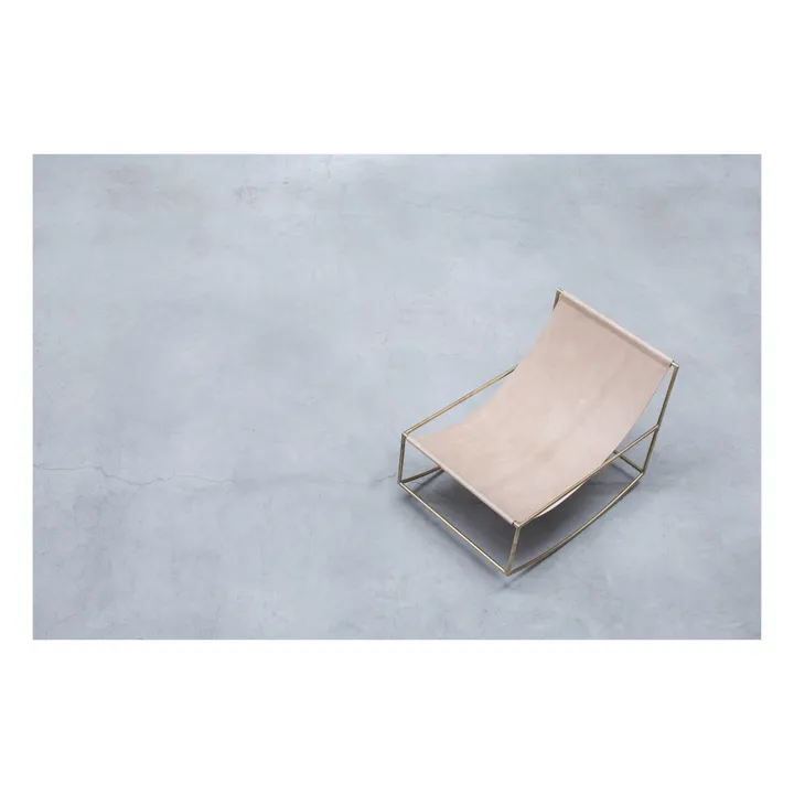 Fauteuil en cuir Rocking Chair- Image produit n°1