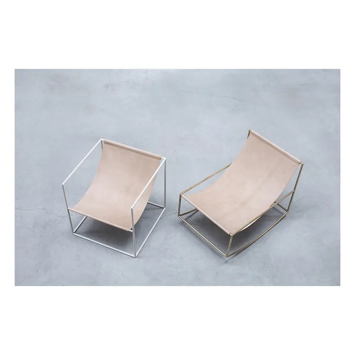 Fauteuil en cuir Rocking Chair- Image produit n°2