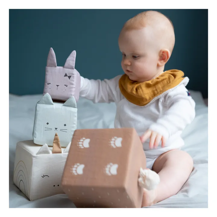 Organic cotton animal blocks- Product image n°1