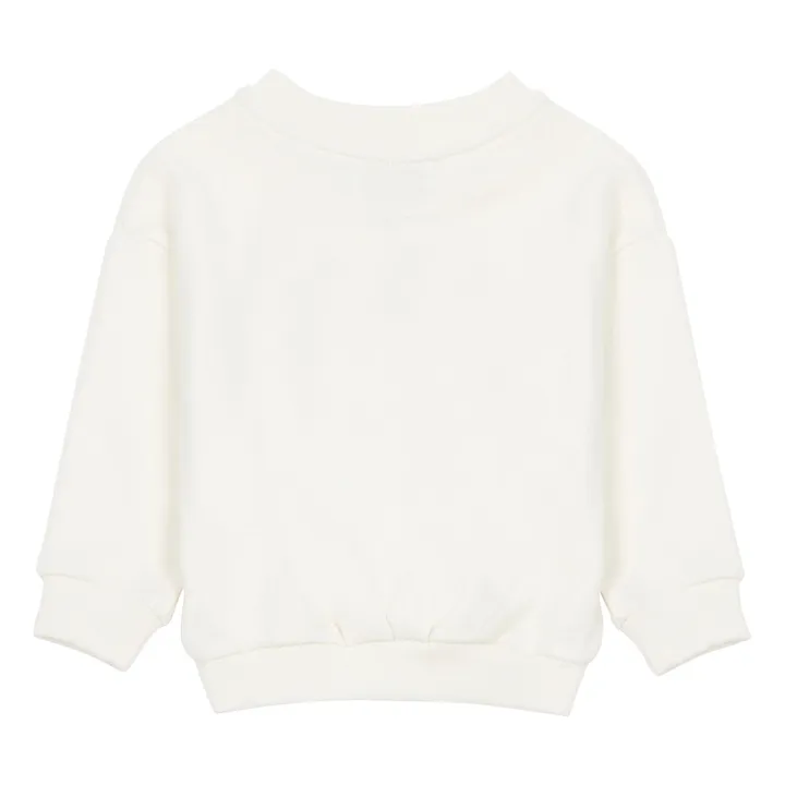 Sweatshirt Big Bisous aus Bio-Baumwolle | Weiß- Produktbild Nr. 4