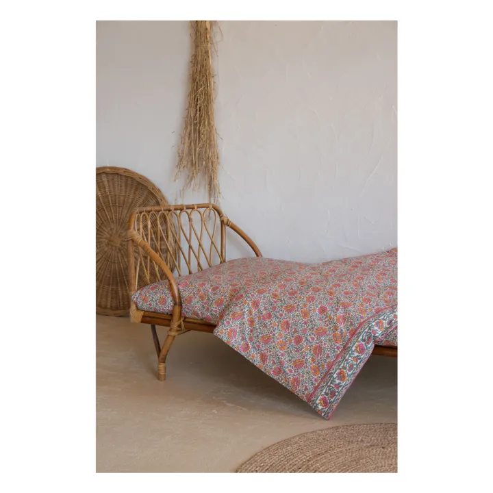 Drap-housse Nicole en coton bio | Orange- Image produit n°0