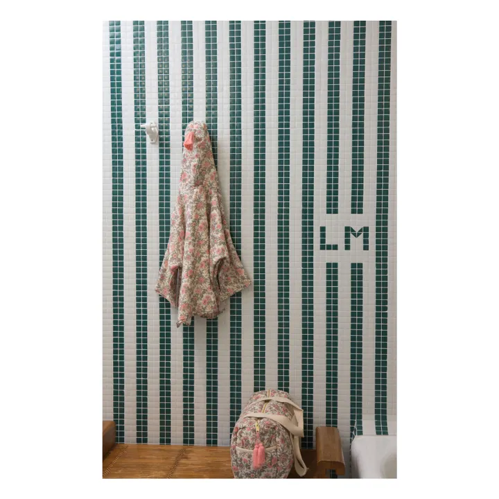 Cape de bain Maelou en coton bio | Rose- Image produit n°1