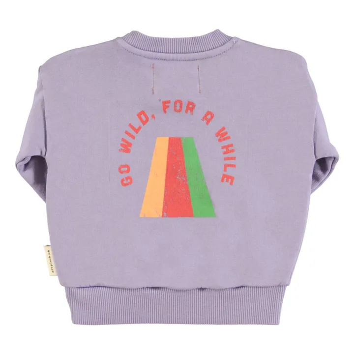 Sweatshirt Wanted And Wild Bio-Baumwolle | Violett- Produktbild Nr. 7