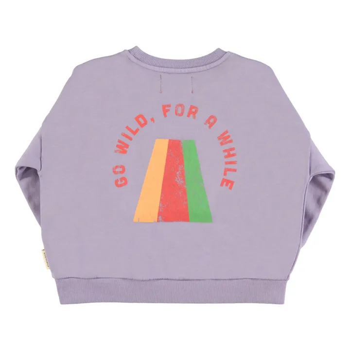 Sweatshirt Wanted And Wild Bio-Baumwolle | Violett- Produktbild Nr. 3