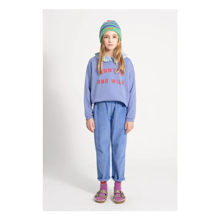 Sweatshirt Wanted And Wild Bio-Baumwolle | Violett- Produktbild Nr. 5