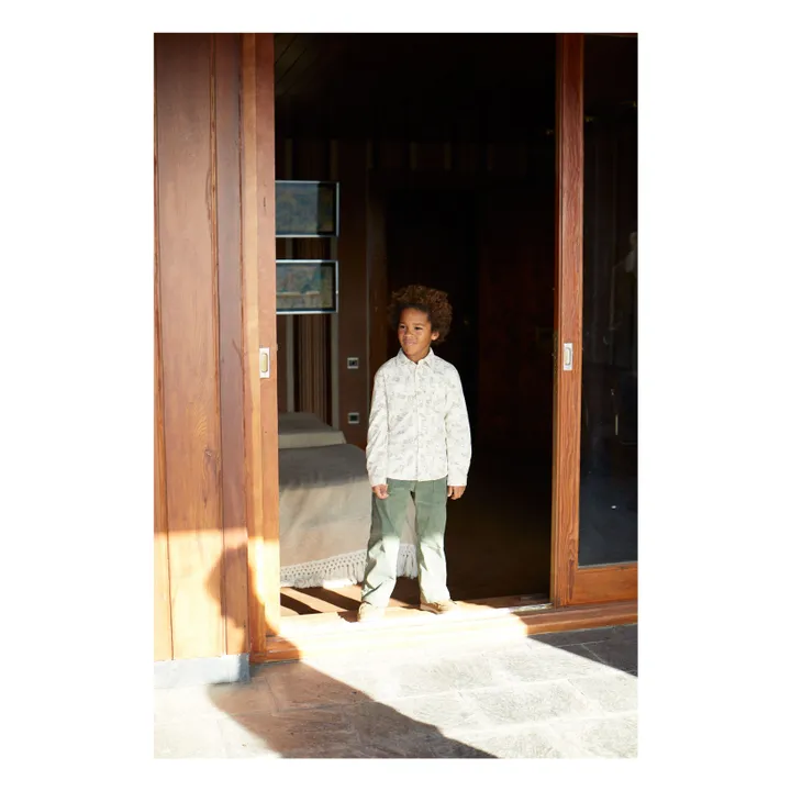 Chemise Léopard | Ecru- Image produit n°2