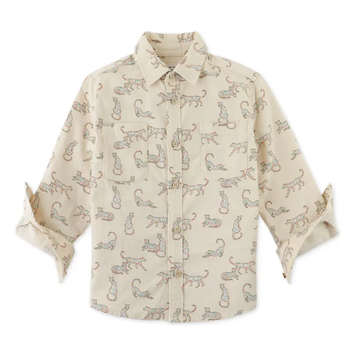 Chemise Léopard | Ecru- Image produit n°3