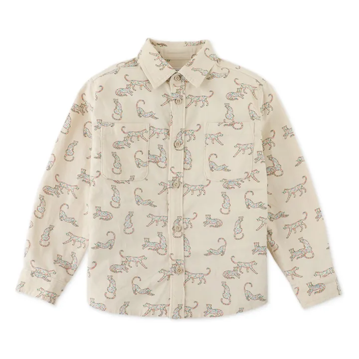 Chemise Léopard | Ecru- Image produit n°0