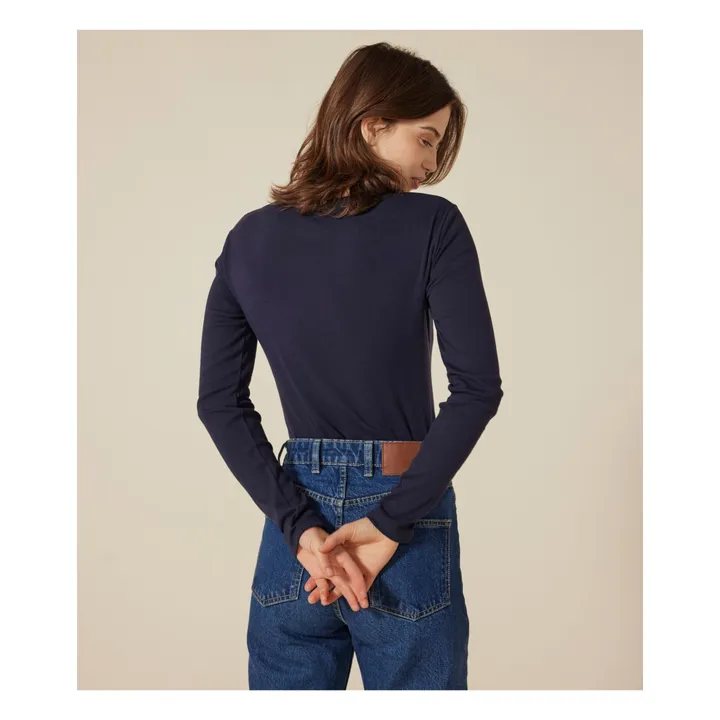 l'Iconique Long Sleeve T-Shirt - Damenkollektion -. | Navy- Produktbild Nr. 3