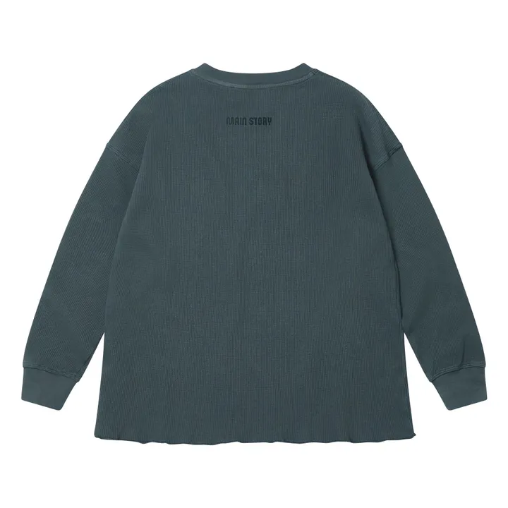 Camiseta en relieve | Gris Antracita- Imagen del producto n°1