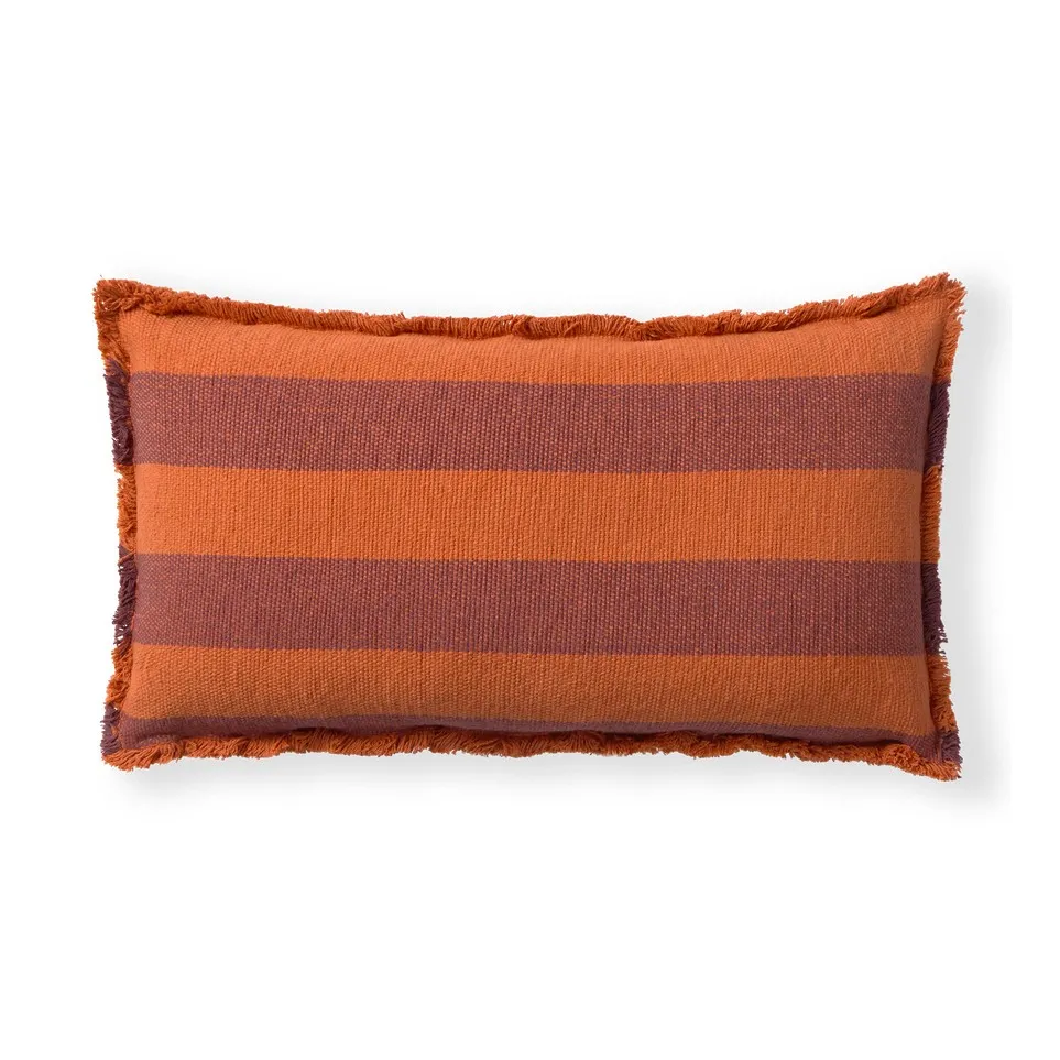 Coussin Rectangulaire Lines | Orange- Image produit n°0
