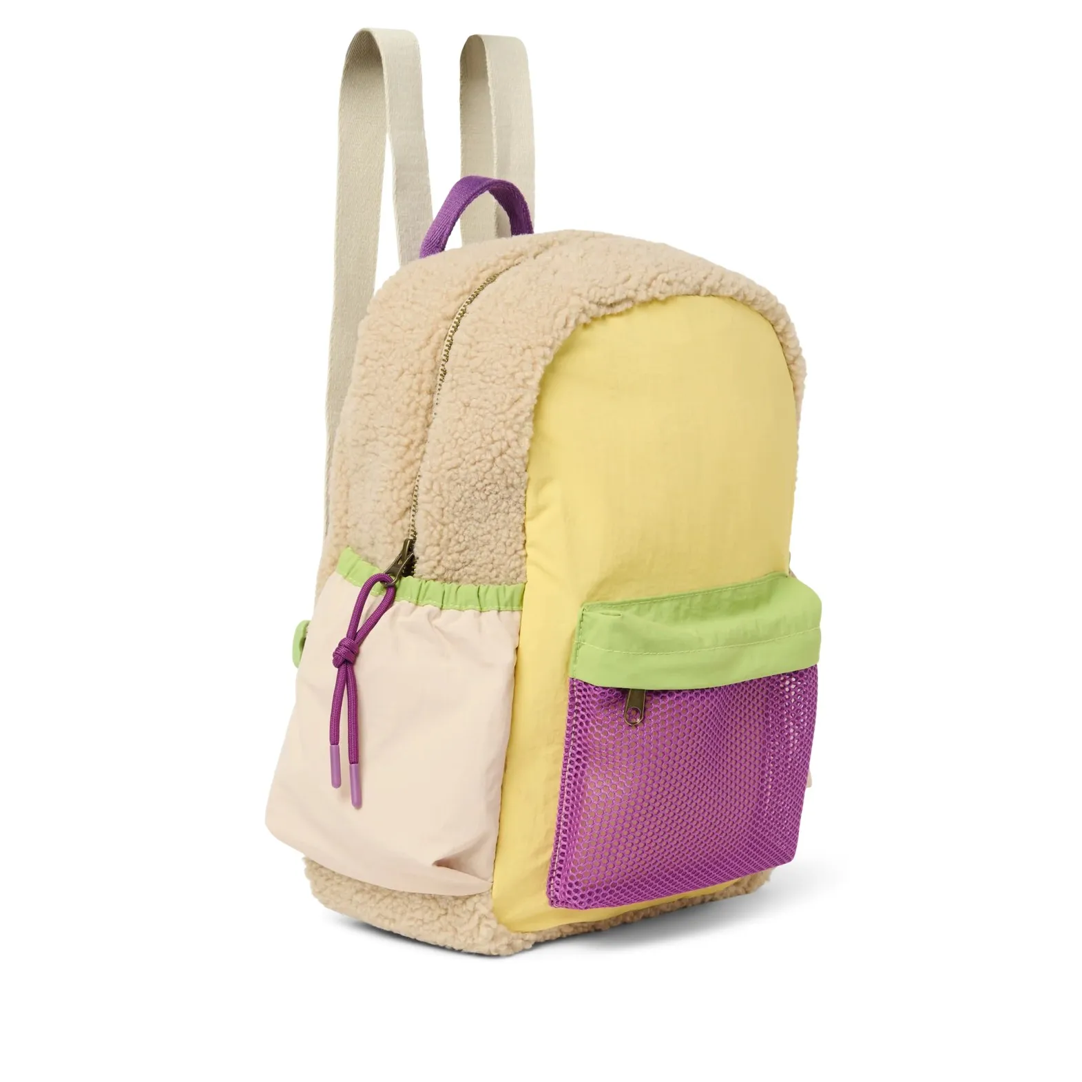 Sac à dos patchwork | Jaune pâle- Image produit n°3