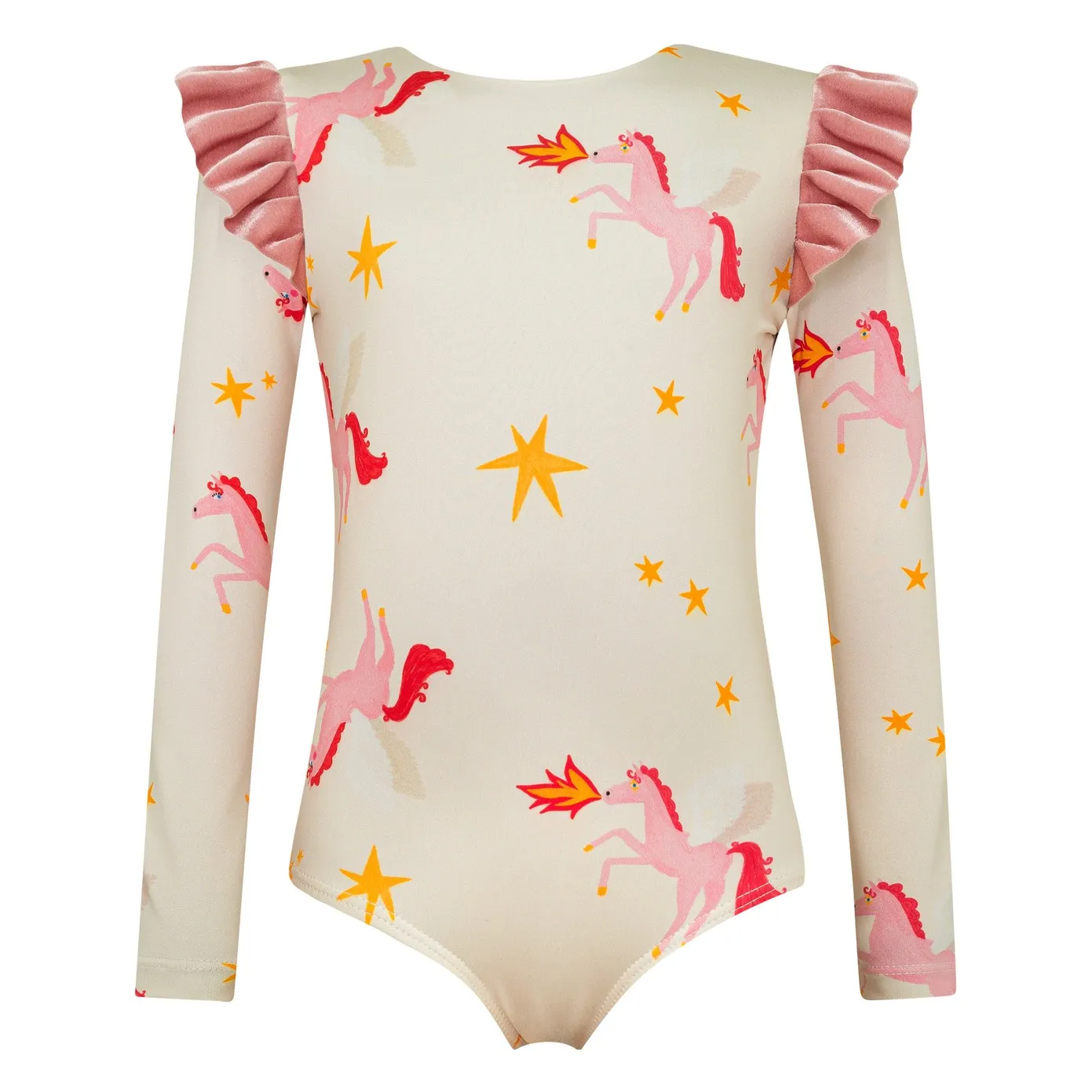 Maillot de Bain Manches Longues Pegases | Crème- Image produit n°0